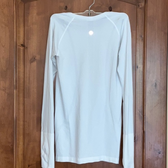 Lululemon Swiftly Tech Women's White Long Sleeve Top - Picture 5 of 10